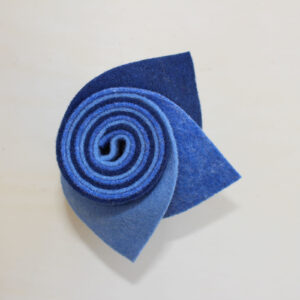 Girella feltro 2 mm celeste, azzurro e blu copiativo - Cose di Laura creatività in feltro