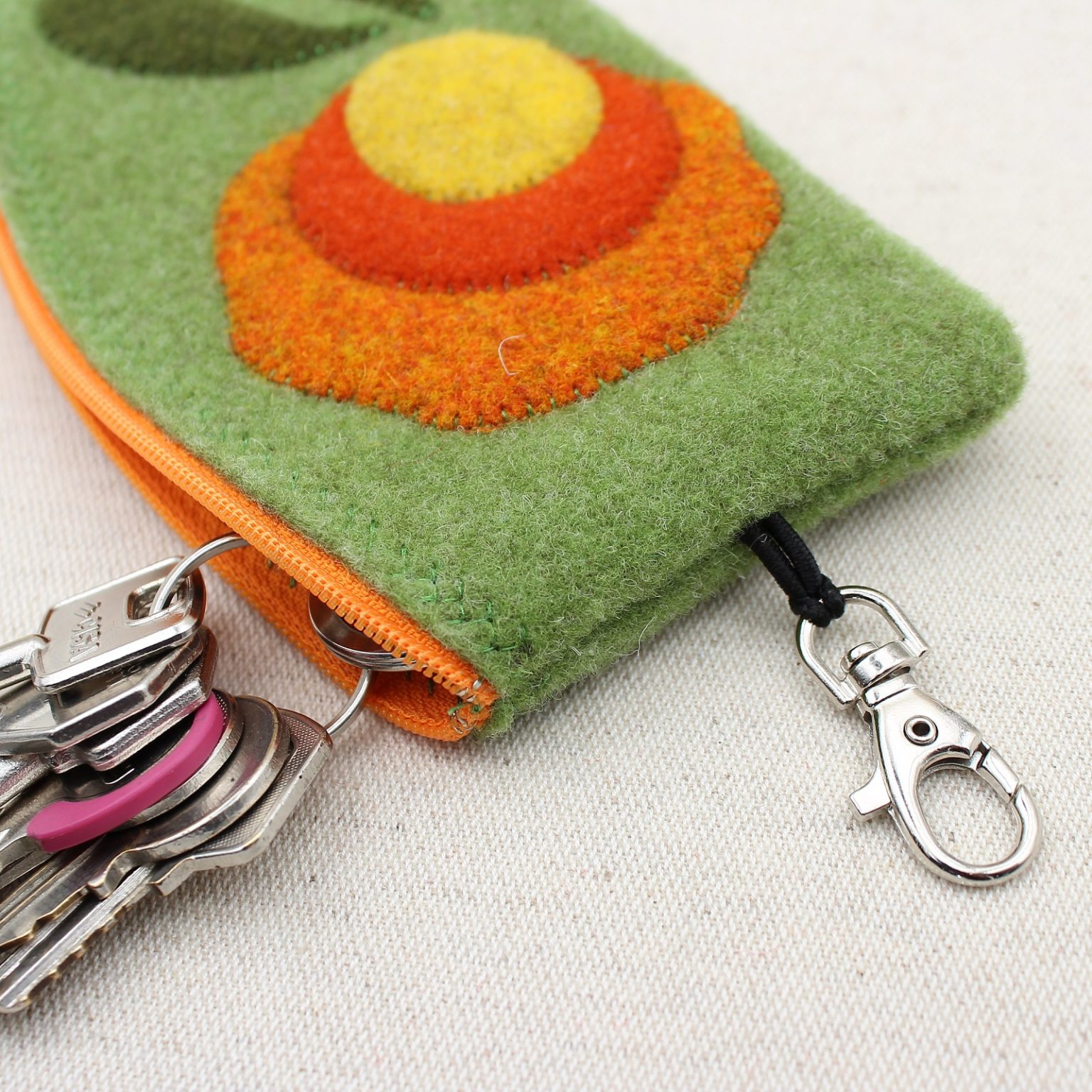 Gusti Leder Portachiavi In Vera Pelle "Butler" - Elegante E Pratico, Unisex, Colore Turchese - Foto 6