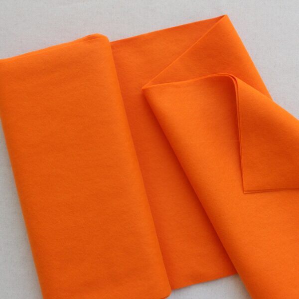 Panno lana al metro color arancione - Cose di Laura creatività in feltro