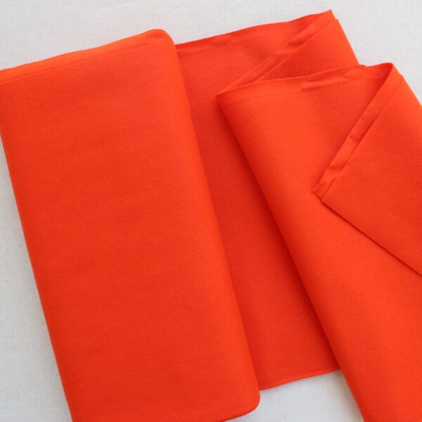 Panno lana al metro color arancio scuro - Cose di Laura creatività in feltro