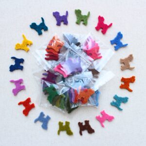 Mix cani in feltro - Cose di Laura creatività in feltro