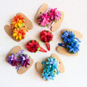 Mollette fiore - Cose di Laura creatività in feltro